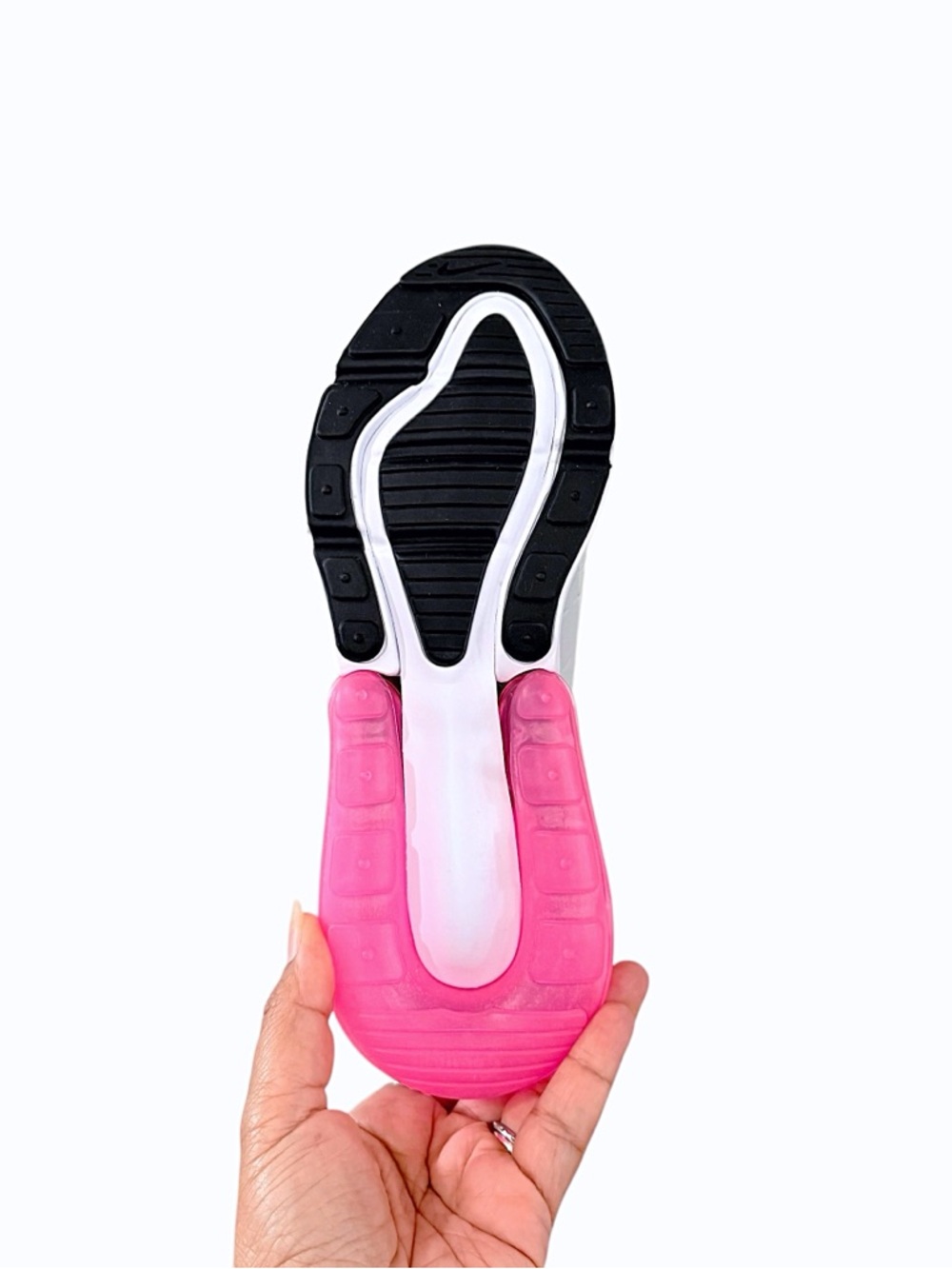 Nike Air Max 270 Women’s Sneakers White Phonton Dust Grey, Hyper Pink - Picture 7 of 7